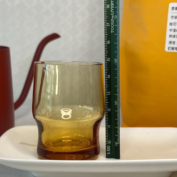 Vintage MCM translucent brown shot glass - Picture 3 of 4